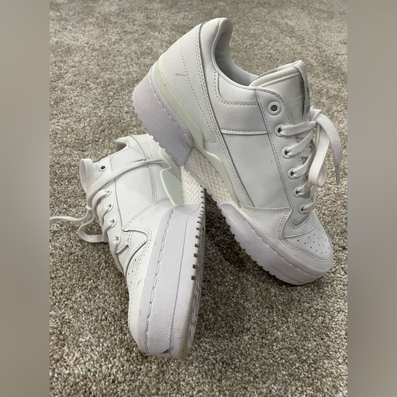 Adidas Women\'s Forum Bold Shoes - Triple White